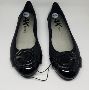 Anne Klein Black Flats